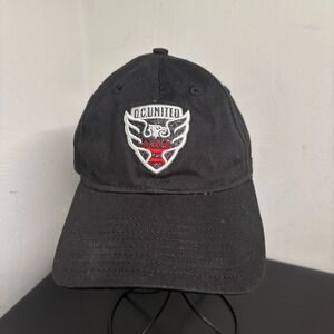 DC United MLS Hat Strapback Women's Washington Soccer New Era 9Twenty Cap Black